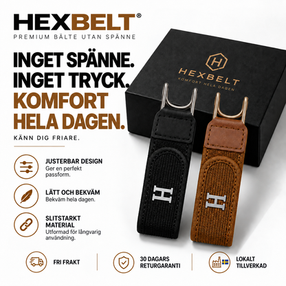Hexbelt™  bälte utan spänne